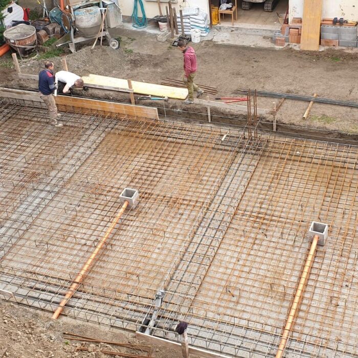 Realizzazione fondamenta per costruzione garage