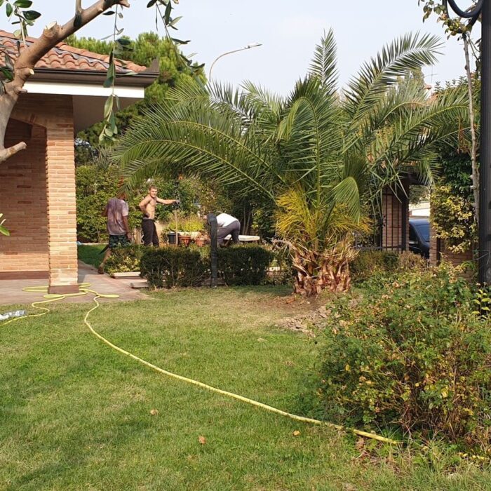 Installazione impianto di irrigazione in giardino
